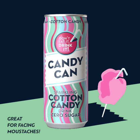 candy can cotton art
